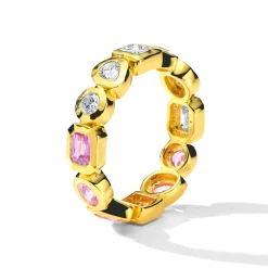 Caramella Fancy Cut Eternity Band Ring (.9ctw)