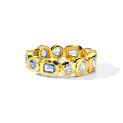 Caramella Fancy Cut Eternity Band Ring (.9ctw)