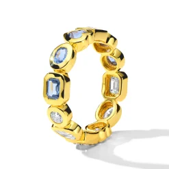 Caramella Fancy Cut Eternity Band Ring (.9ctw)