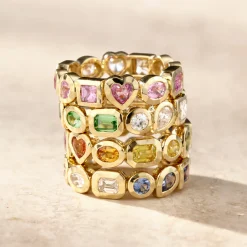 Caramella Fancy Cut Eternity Band Ring (.9ctw)