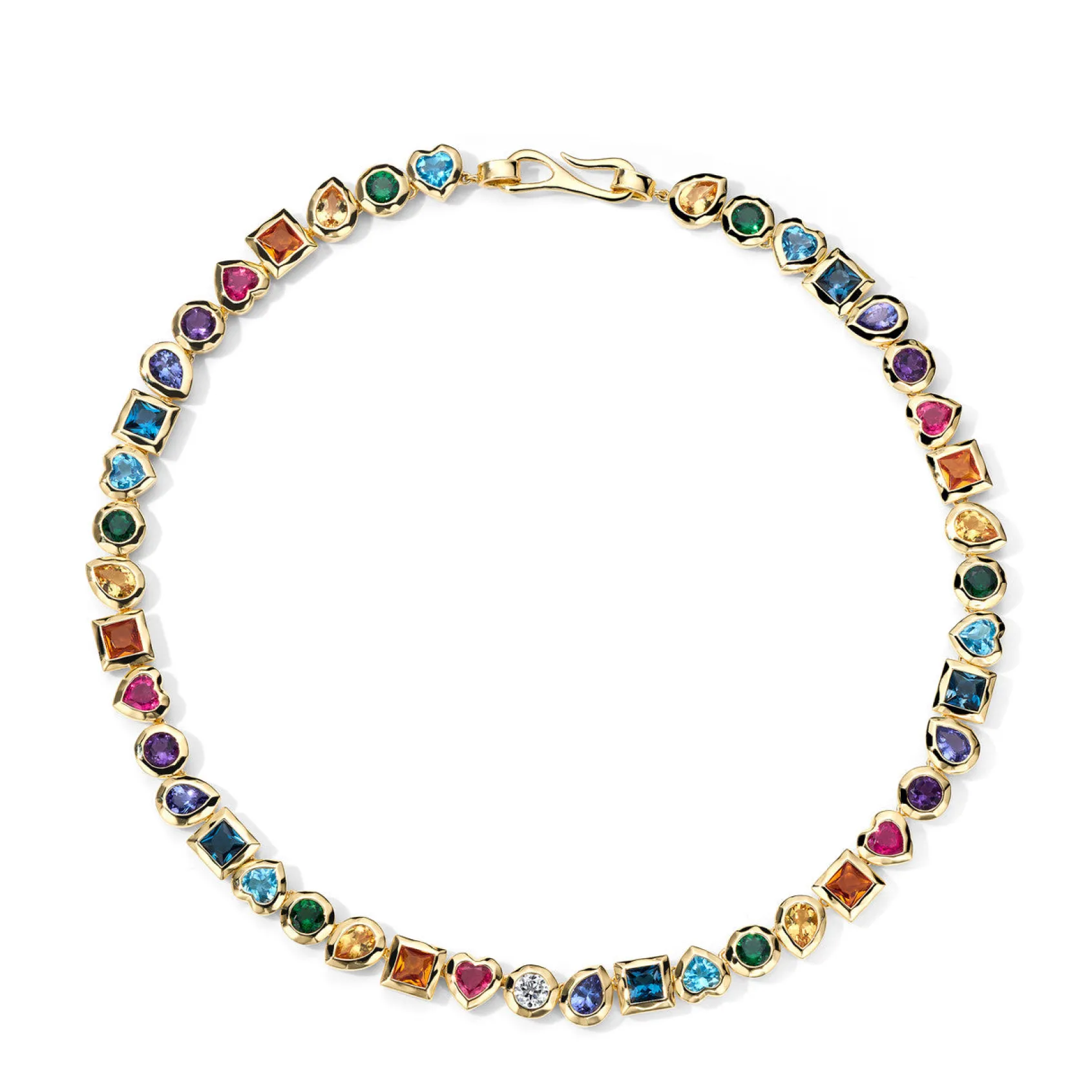 Caramella Rainbow Stone Necklace
