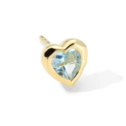 Caramella Single Heart Stud Earring