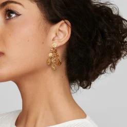 Crinkle Chandelier Earrings