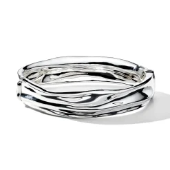 Crush Thin Hinged Bangle