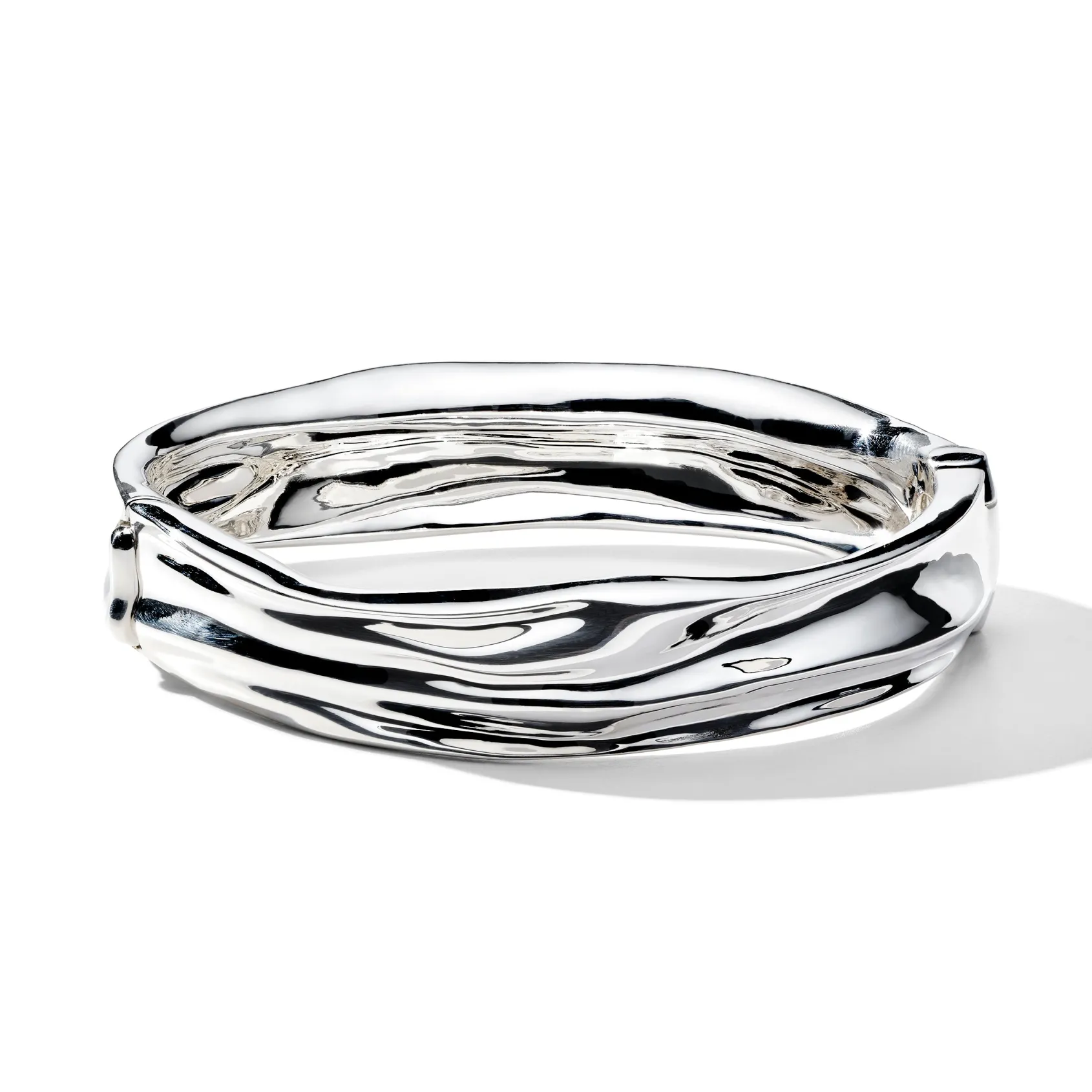 Crush Thin Hinged Bangle
