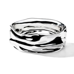 Crush Wide Hinged Bangle