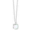 Cushion-Cut Pendant Necklace 16-18"