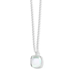 Cushion-Cut Pendant Necklace 16-18"