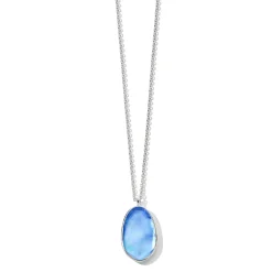 Cushion-Cut Pendant Necklace 16-18"