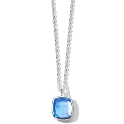 Cushion-Cut Pendant Necklace 16-18