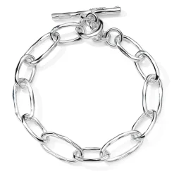 Faceted Oval Link Bracelet