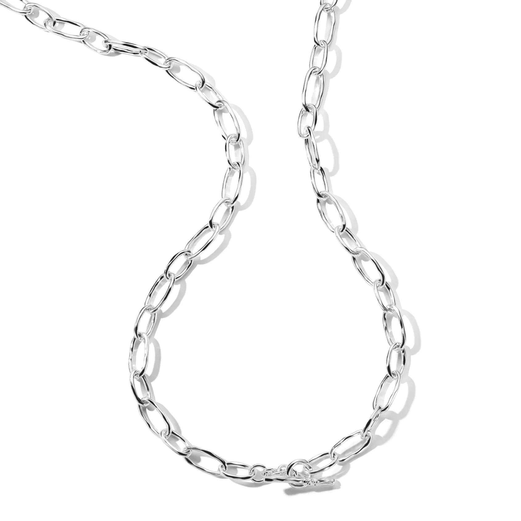 Faceted Oval Link Necklace