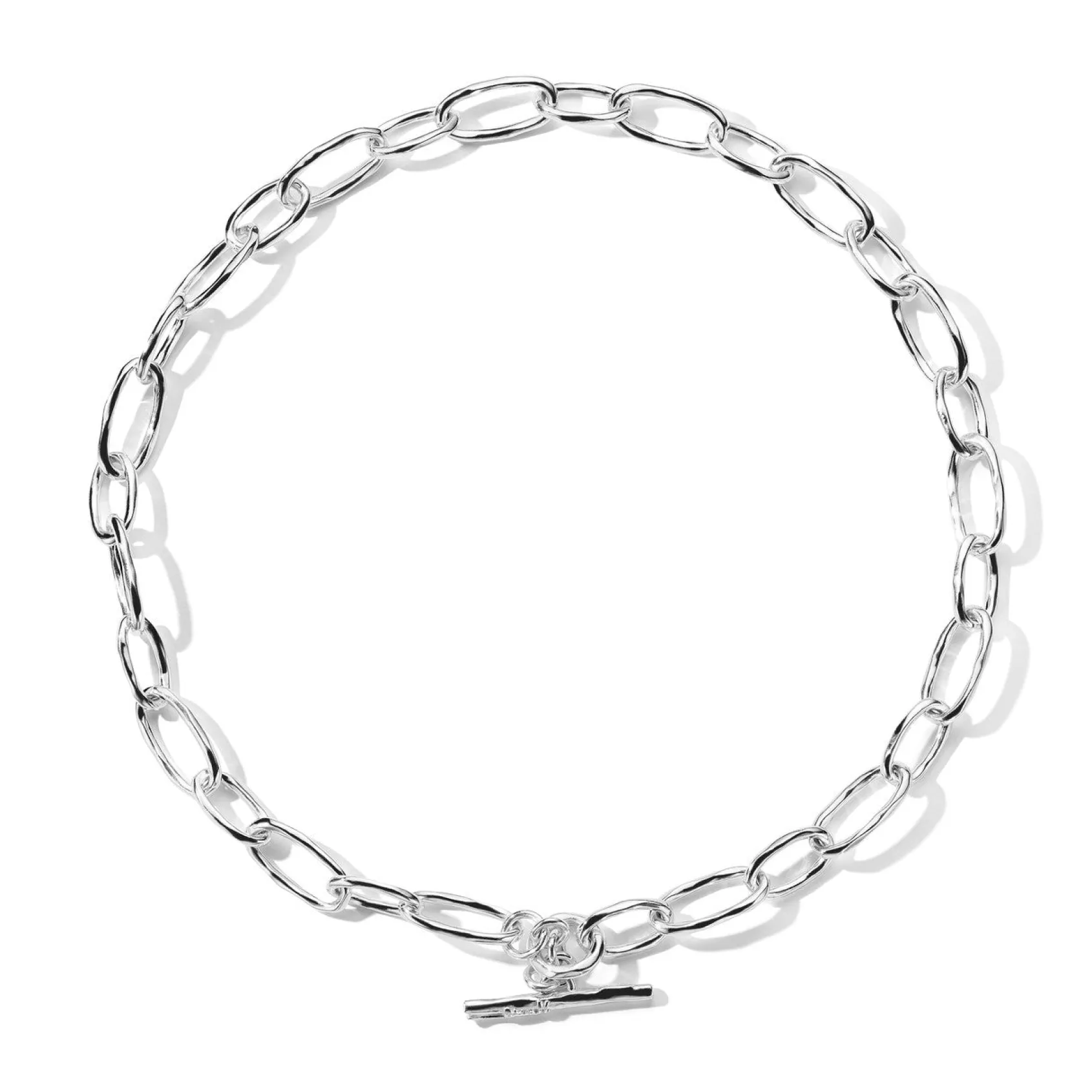 Faceted Oval Link Necklace