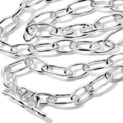 Faceted Oval Link Necklace