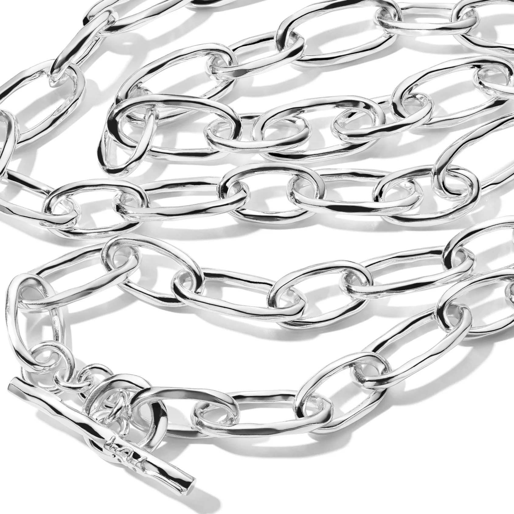 Faceted Oval Link Necklace