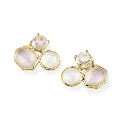 Gelato 3-Stone Stud Earrings