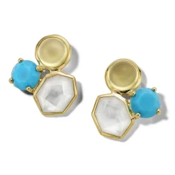 Gelato 3-Stone Stud Earrings