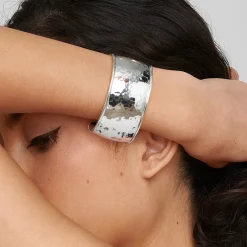 Goddess Statement Hammered Cuff Bracelet