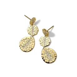 Hammered Crinkle Crazy 8's Earrings