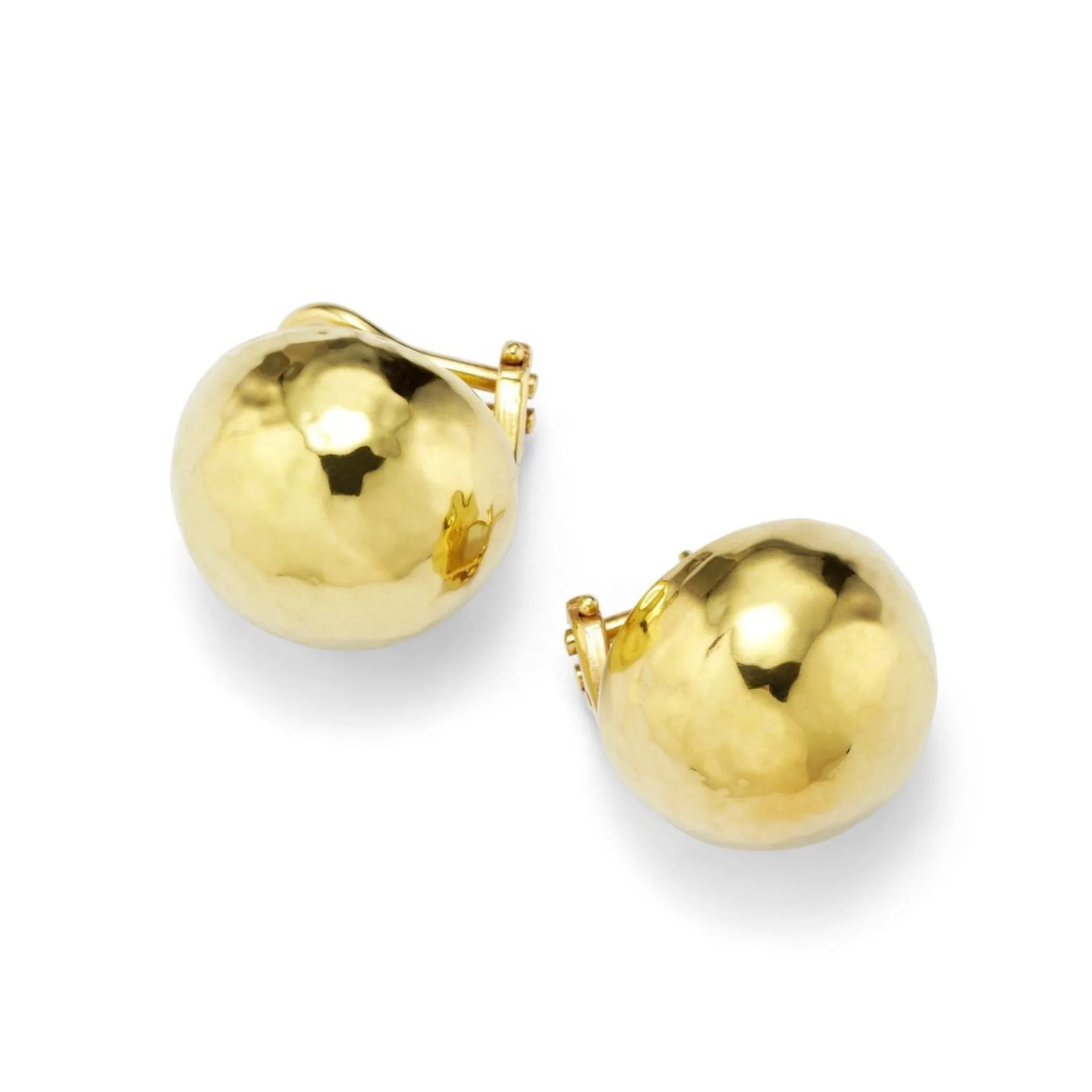 Hammered Pinball Post Earrings