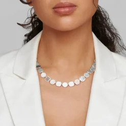 Hammered Surface Flexible Necklace