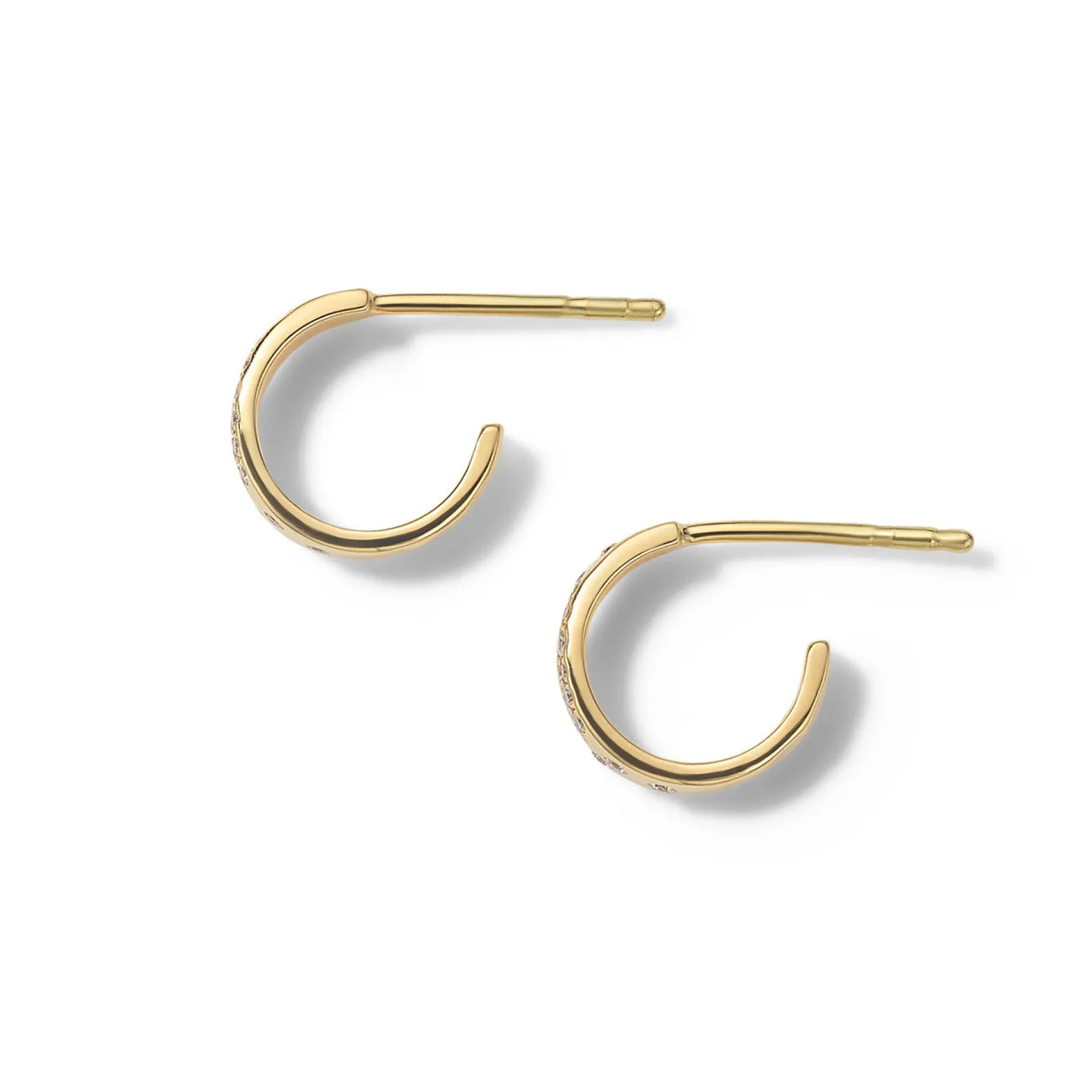 Huggie Diamond Hoop Earrings (.17ctw)