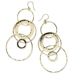 Jumbo Hammered Jet Set Earrings