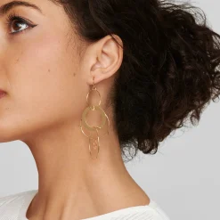 Jumbo Hammered Jet Set Earrings
