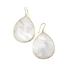 Jumbo Stone Teardrop Earrings