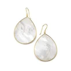 Jumbo Stone Teardrop Earrings