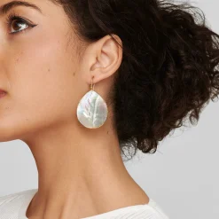 Jumbo Stone Teardrop Earrings