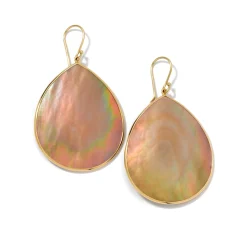 Jumbo Stone Teardrop Earrings