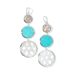Lace Snowman Earrings