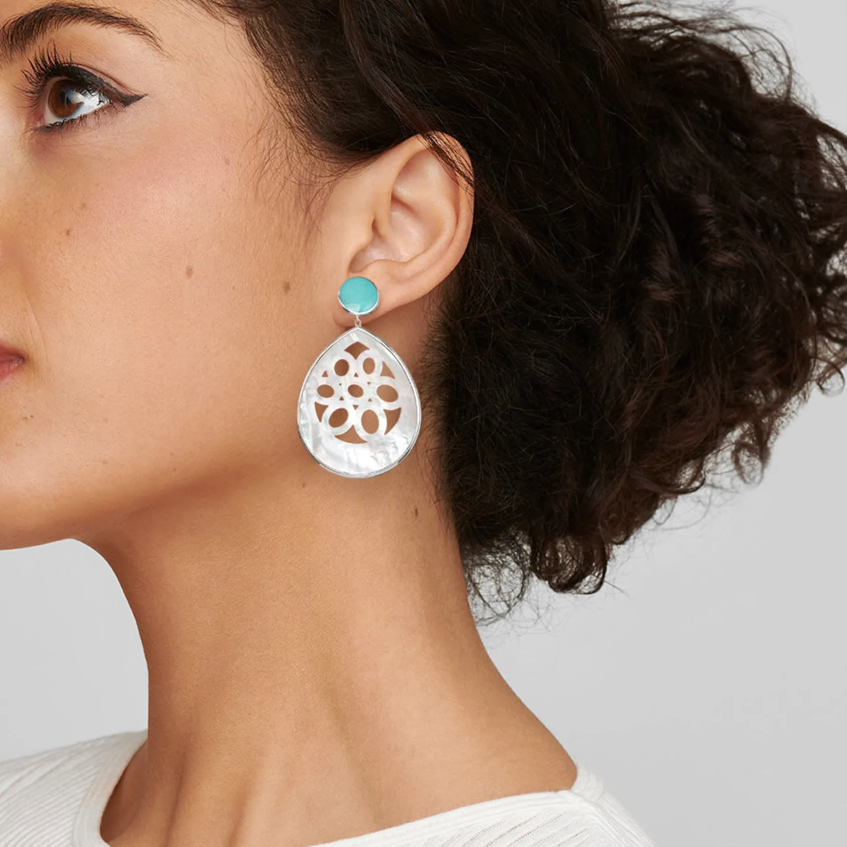 Lace Teardrop Earrings
