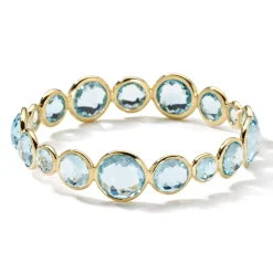 Large All Around Stone Bangle