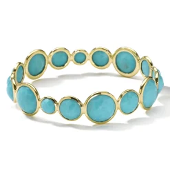 Large All Around Stone Bangle