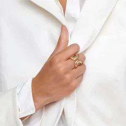 Large Cherish Link Cocktail Ring