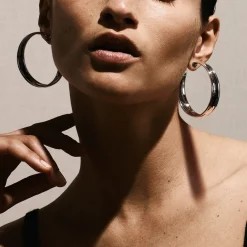 Large Goddess Hoop Earrings