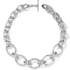 Large Linked Hammered Bastille Necklace