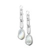 Large Multi Stone Linea Link Earrings