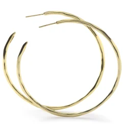 Large Squiggle Hoop Earrings