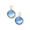 Large Stone Drop Earrings