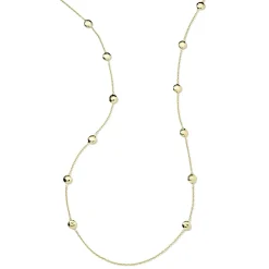 Long Hammered Pinball Layering Necklace