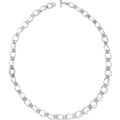 Long Hammered Prosper Chain Necklace