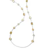 Long Mixed-Cut Station Necklace 36"