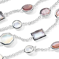 Long Mixed-Cut Station Necklace 36