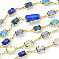 Long Multi-Stone Gelato Necklace 34.5"