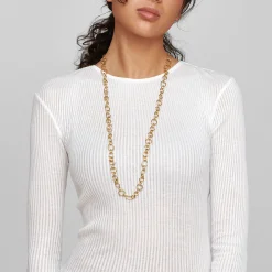Long Smooth Chain Necklace