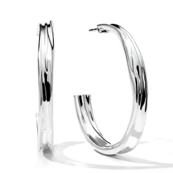 Medium Crush Hoop Earrings