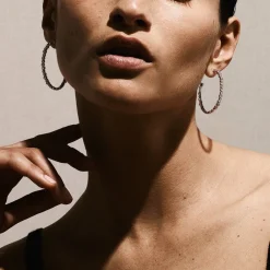 Medium Hoop Earrings (.75ctw)